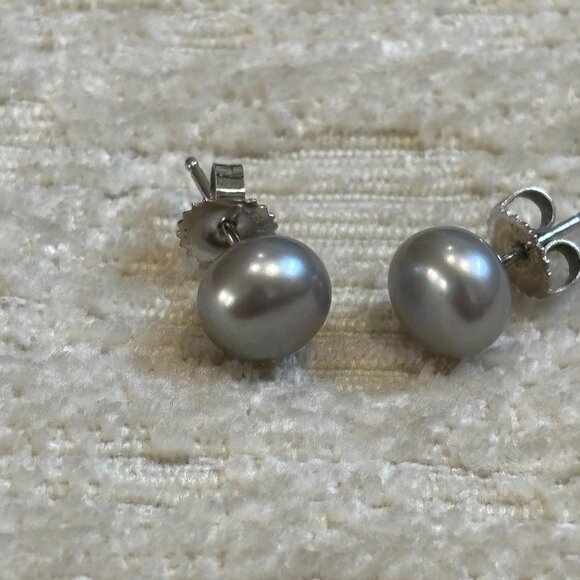 Honora Grey Pearl Earrings - Picture 11 of 13